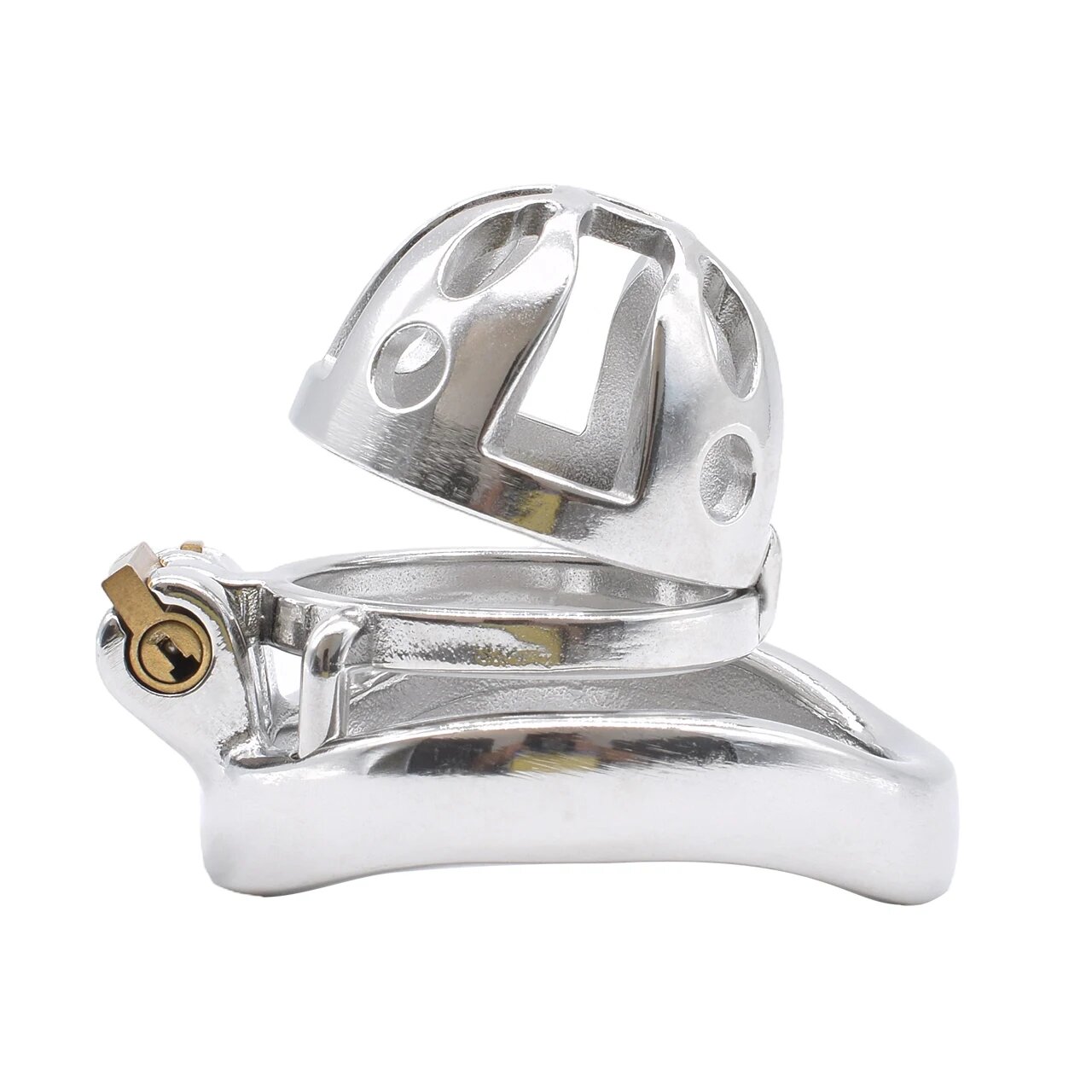 FRRK S M L XL XXL Металлическая мужская клетка целомудрия Устройство 45mm base ring, 3032-curve ring