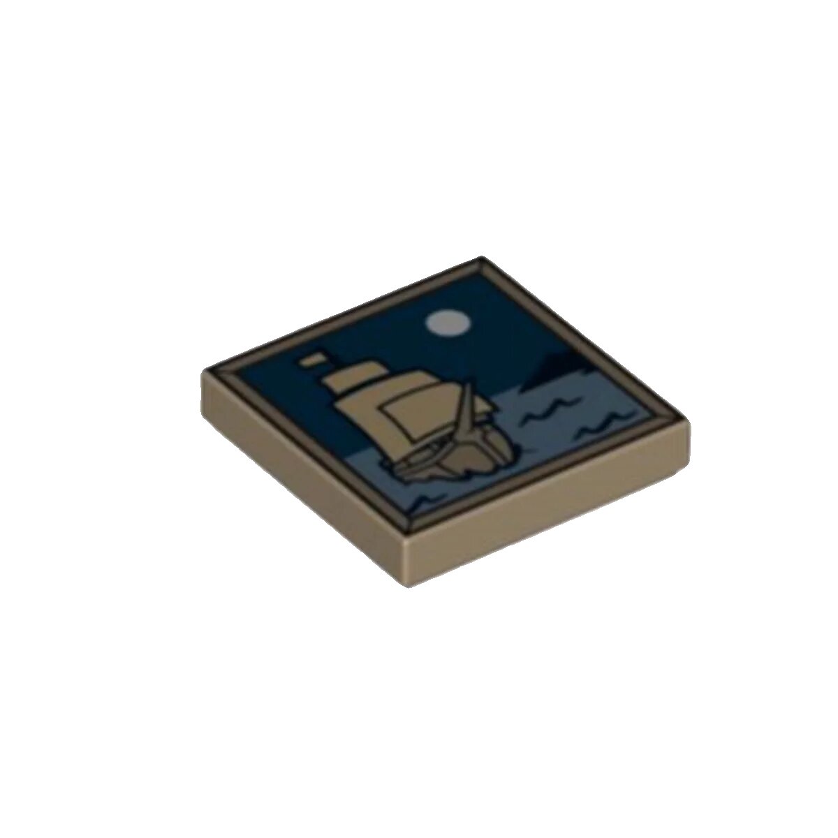 Маленькие строительные блоки MOC 3068bpr0197 bpb0408 bp71 97350, детали для печати, морские и лунные элементы