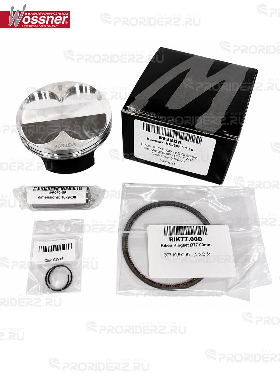 Поршень для мотоцикла KX250F 17-18, KX250 19 от бренда Wossner 8932DA