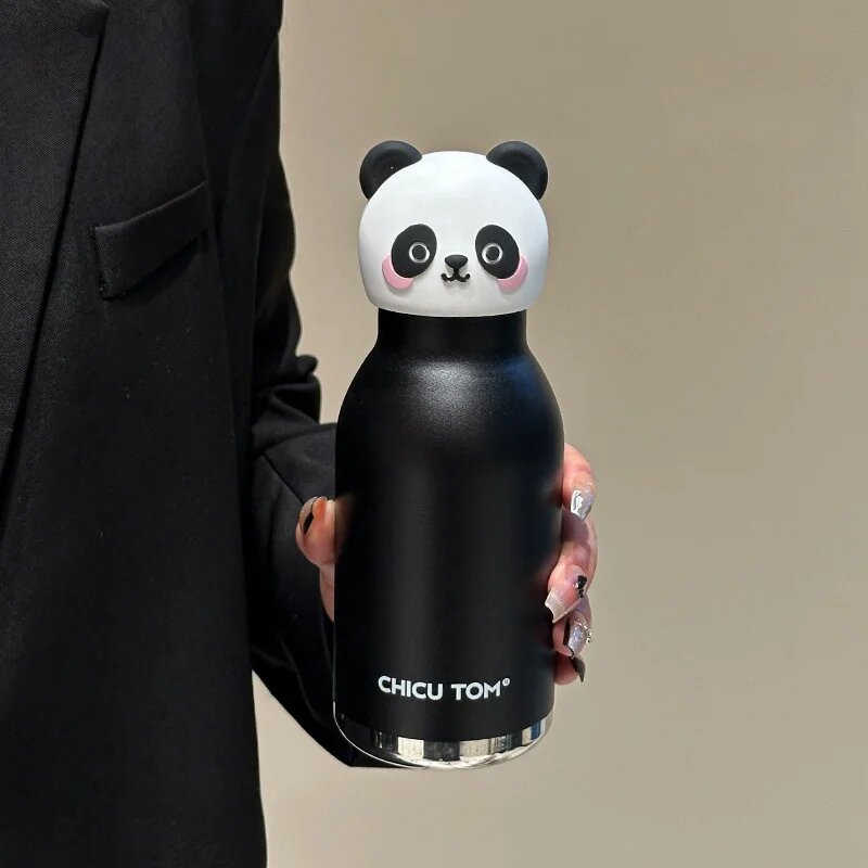 Термобутылка Panda Chicco Tom, 480 мл, черная