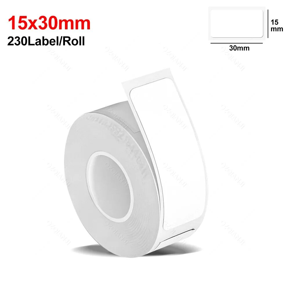 Термоэтикетки Marklife P15 12x40 мм, 15x30 мм, 15x50 мм White 15x30mm