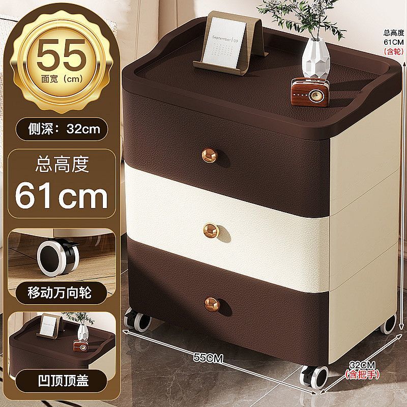 Корпус для хранения 55 см ширина 3 ящика для гостиной спальни игрушек одежды, смешанные цвета с колесиками