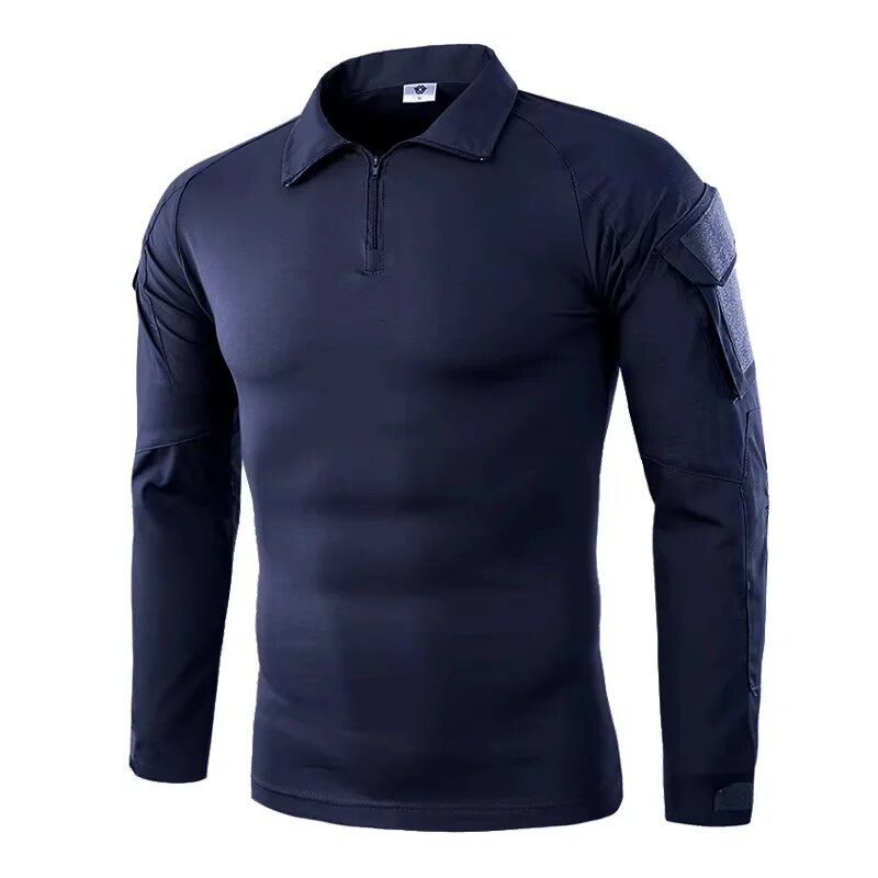 Мужская тактическая футболка из полиэстера Safari Темно-синий, XL, Navy Blue