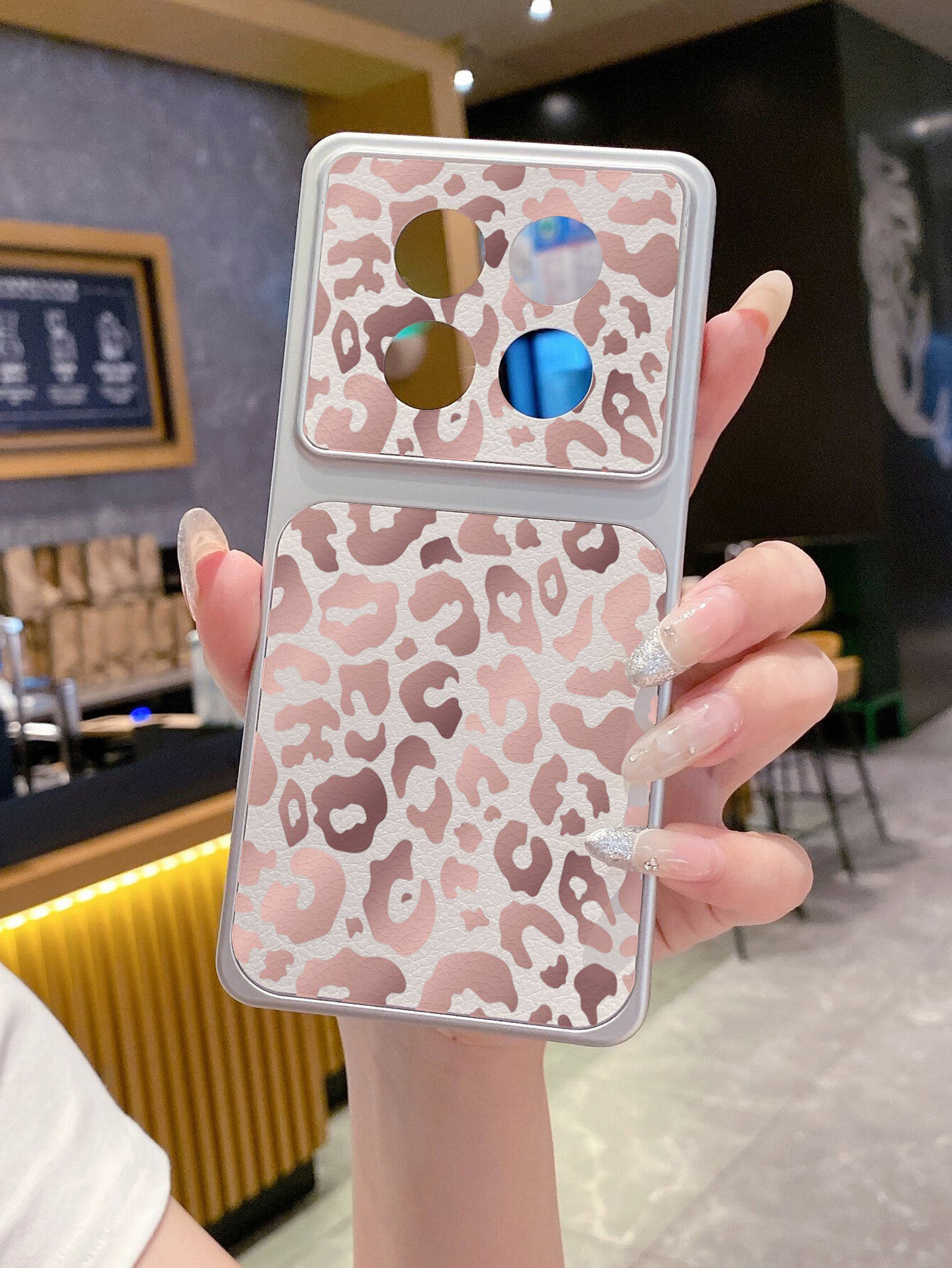 Чехол для Redmi Note 14 Про+ 5G из двух частей из искусственной кожи, леопардовый, мягкая обложка
