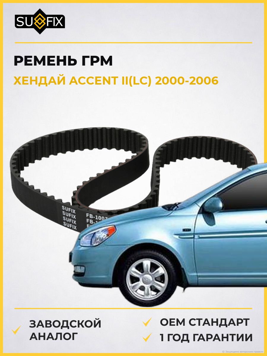 Ремень ГРМ SUFIX FB1003 Хендай Акцент II Hyundai Accent II LC 2000-2006