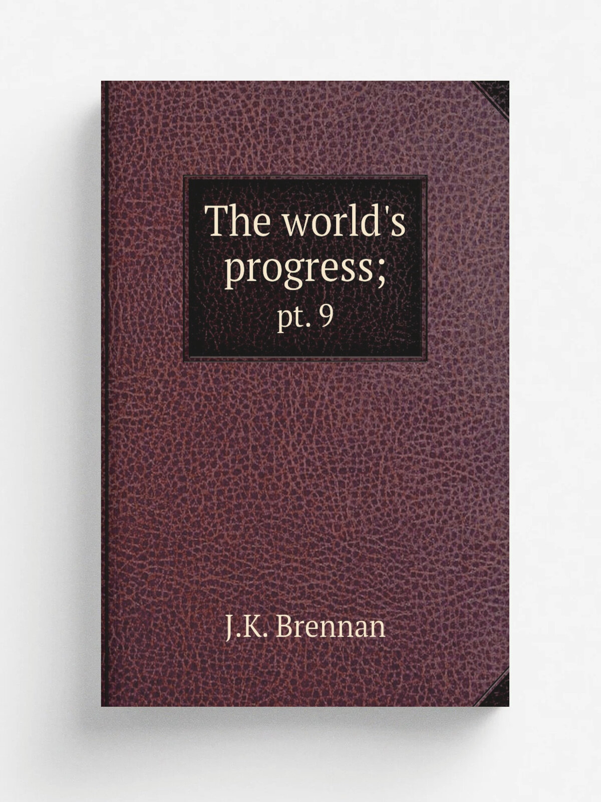 The world's progress. pt. 9 | J.K. Brennan | 1913 | . Chicago. The Delphian society | Репринт