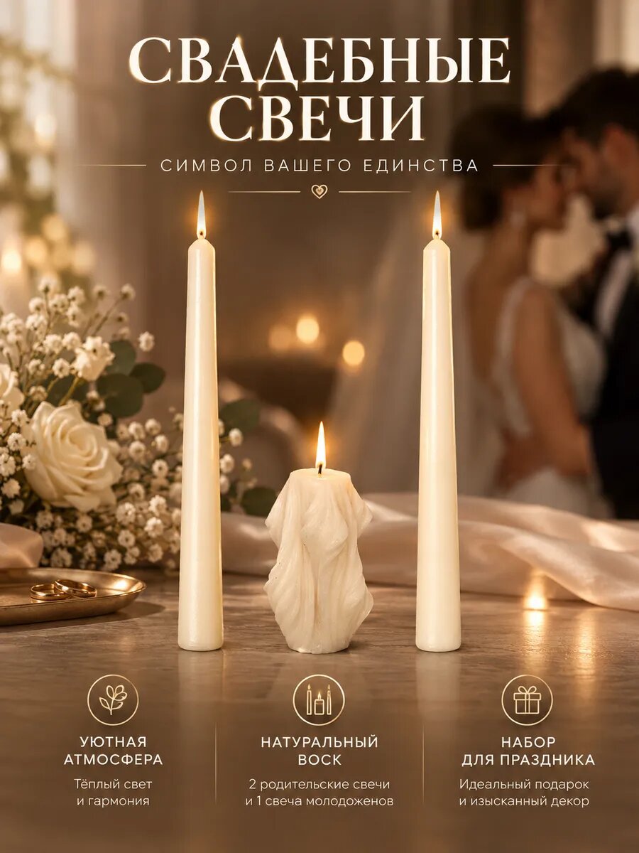 Свечи семейный очаг на свадьбу