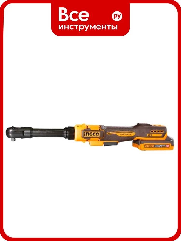 Трещотка INGCO 65Нм, Акк, P20S(20В) CDRLI206521