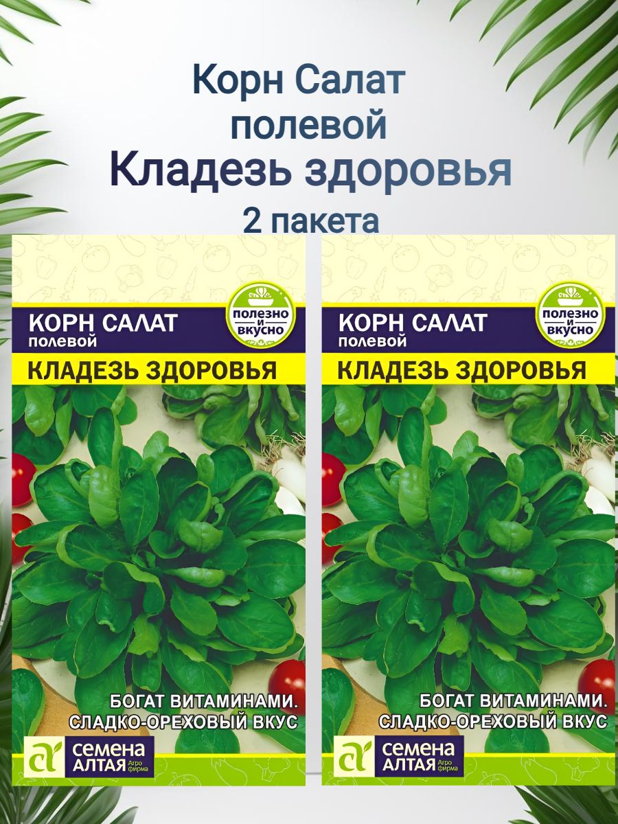 Корн Салат полевой Кладезь Здоровья 2 пакета семян