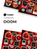 Стикерпак, наклейки Дум Doom, 4 листа А5, самоклеящиеся стикеры