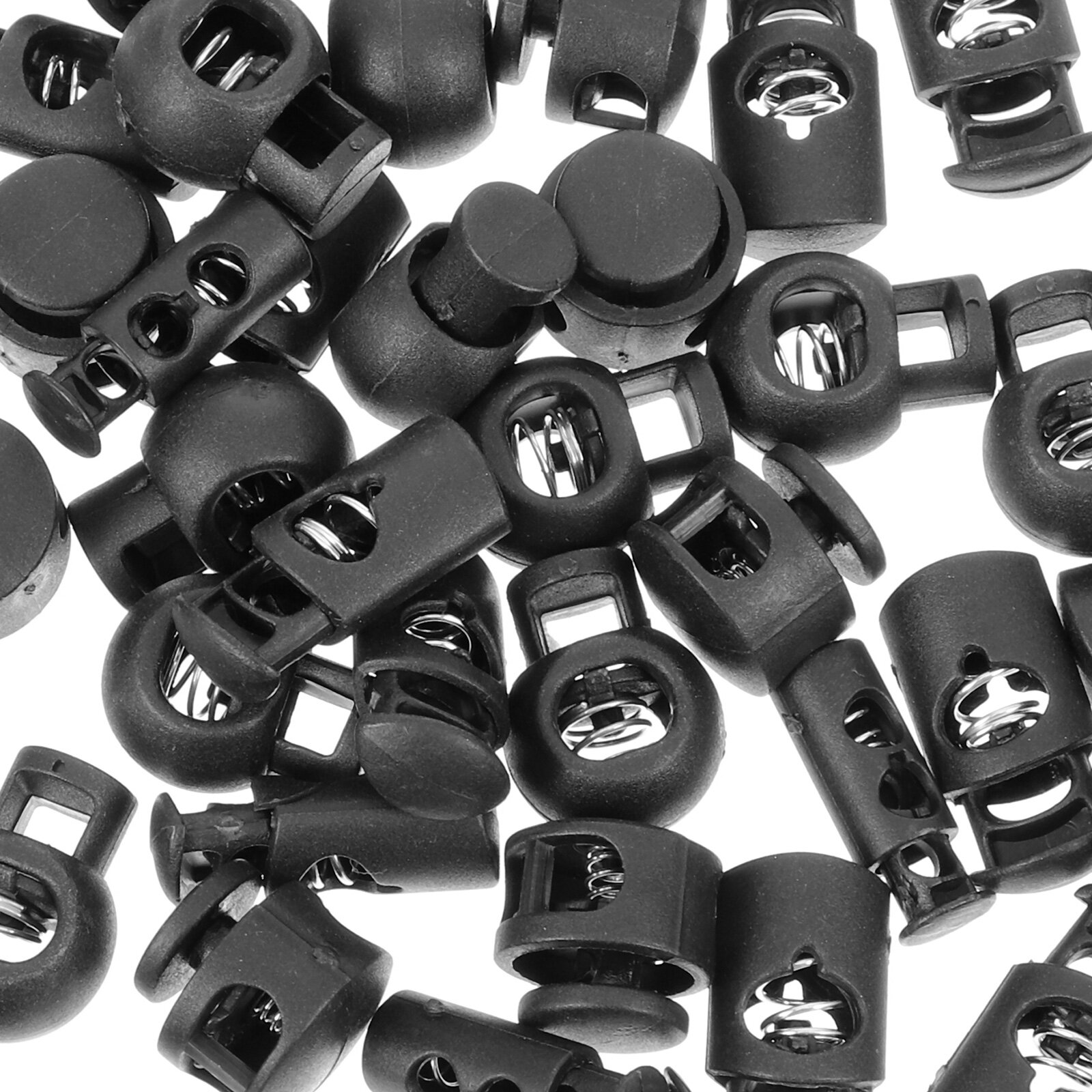 80 Штук Пластиковые Замки Для Тросов Spring Cord Locks Подходит Для Брюк И Худи Размер 2.30X0.80X0.80Cm