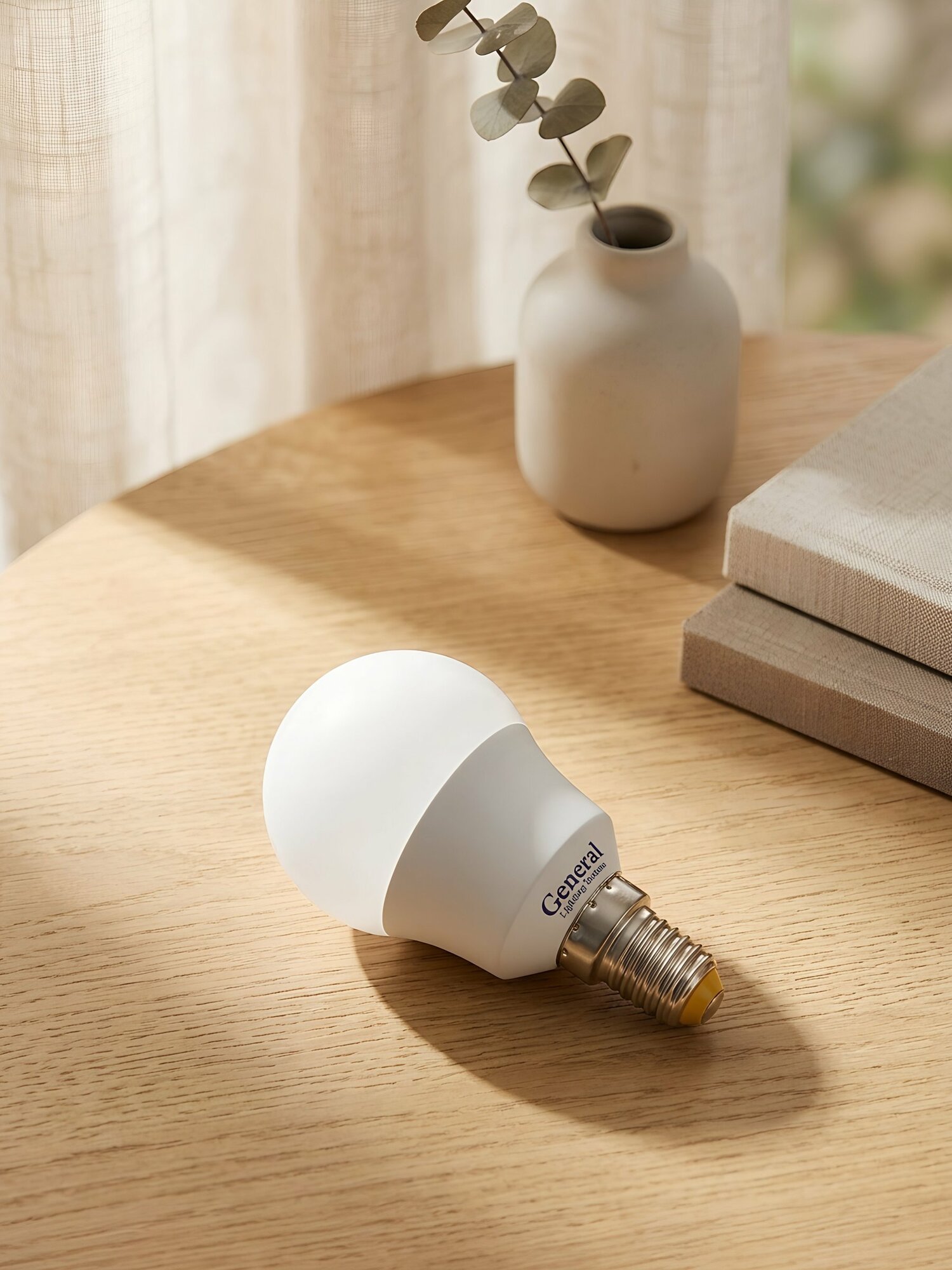 Лампа светодиодная General Lighting Systems E14 8 Вт 4500К нейтральный белый свет шар G45 640 лм (641000)