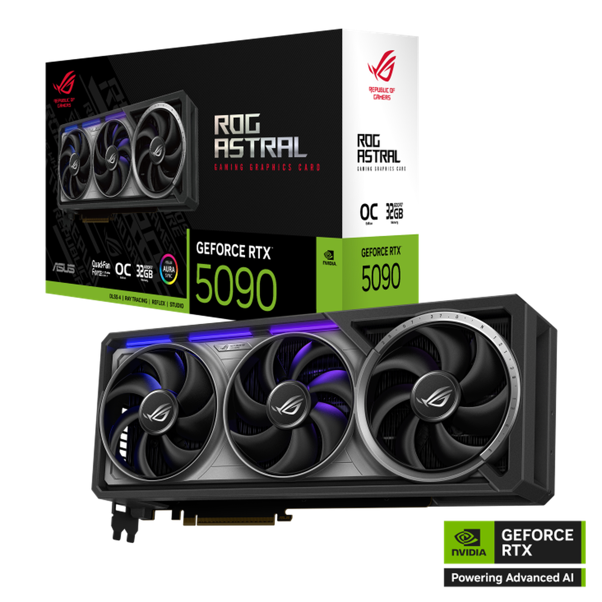 Видеокарта RTX5090 ASUS ROG Astral OC Edition ROG-ASTRAL-RTX5090-O32G-GAMING