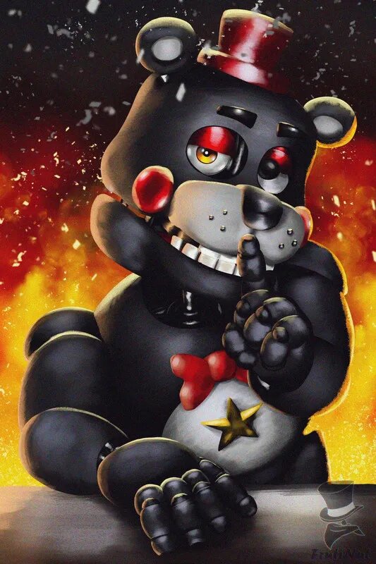 Картина по номерам на холсте с без подрамником 40х60cm / Five Nights at Freddy's