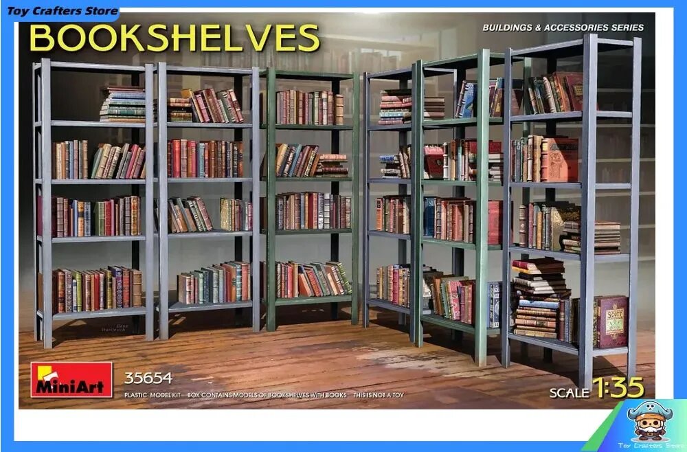 Miniart 35654 Набор для диорамы Bookshelves 1/35