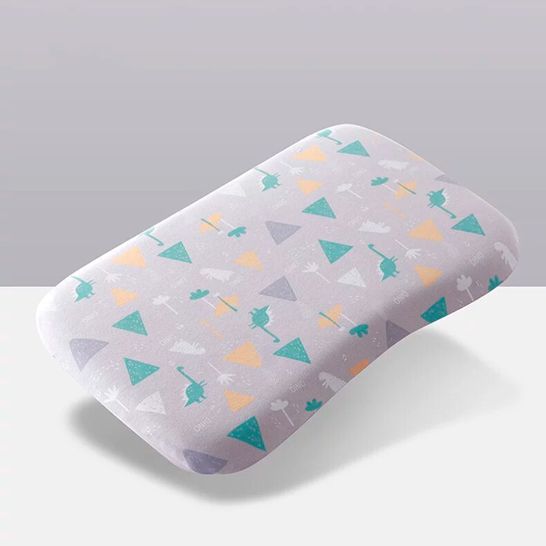 Детская подушка из памяти пены с рисунком динозавра в треугольнике, 40x23 см, стиральная двусторонняя подушка