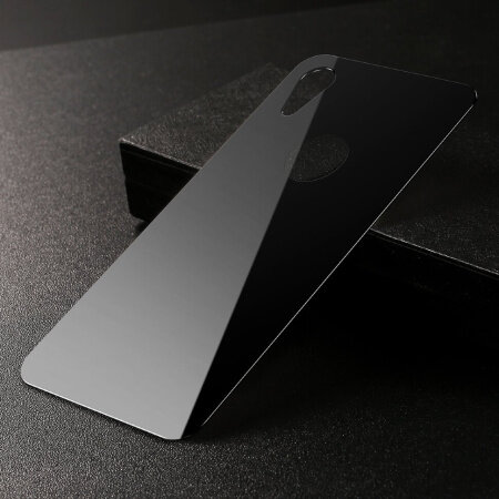 Заднее защитное стекло для iPhone XR, Baseus Screen Rear Protector, Закаленное, Цвет Черный, SGAPIPH61-BM01