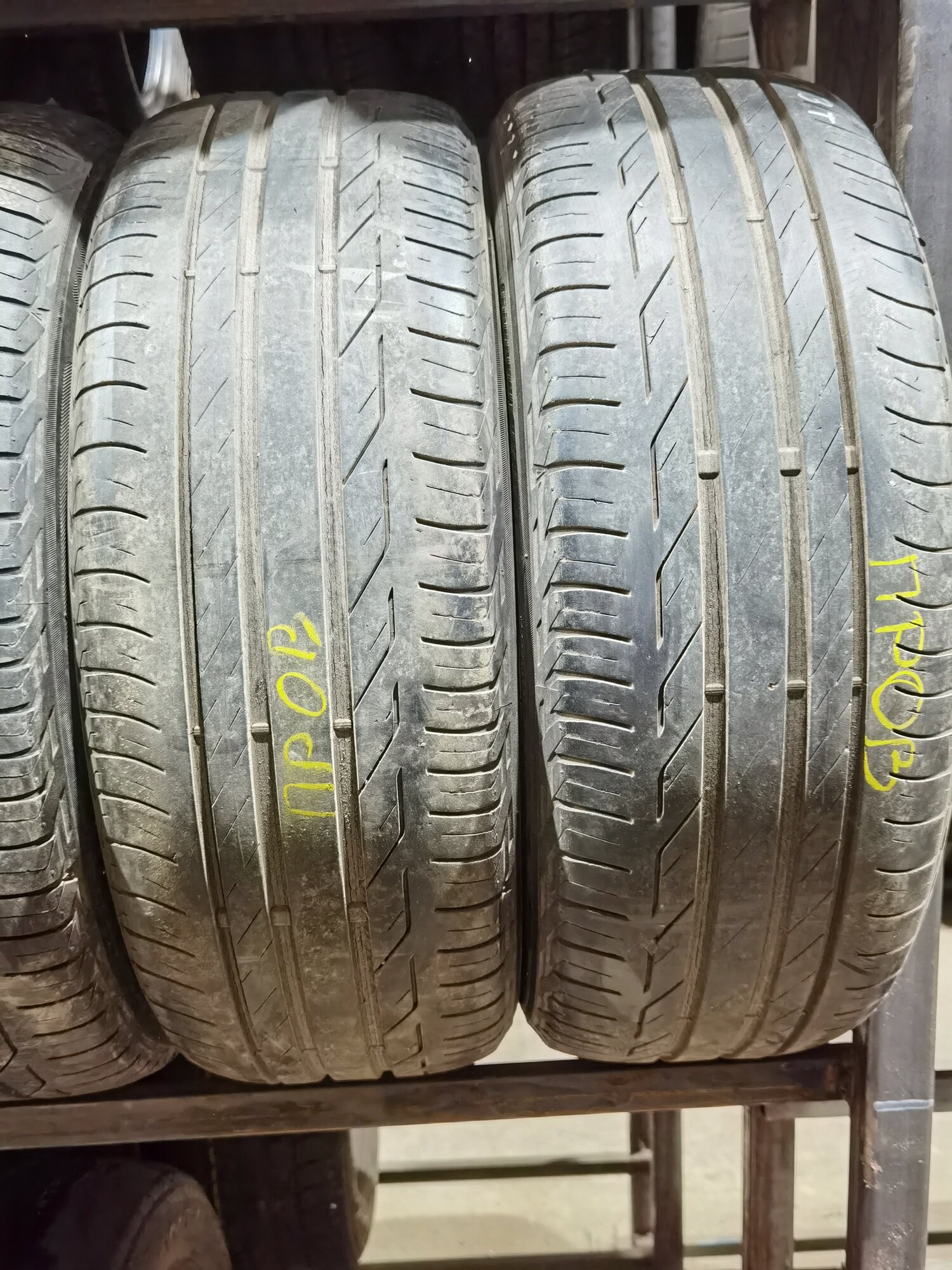 Комплект (2 шт) летних БУ шин Bridgestone Turanza T001 195/55 R16 35% износ