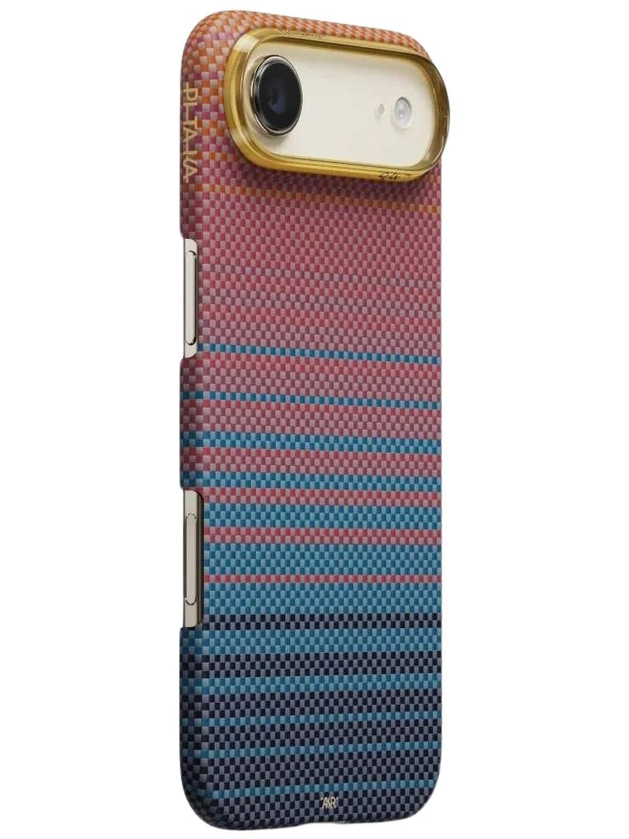 Ультра тонкий чехол PITAKA (California Dream-05) для iPhone Air, (Sunset 2.0) Сине-красный