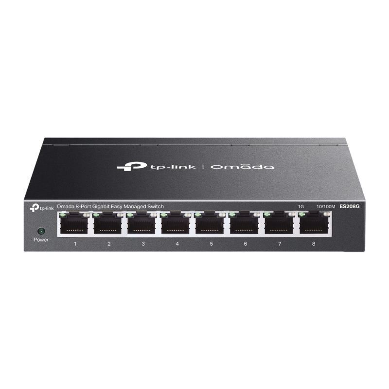 Коммутатор TP-Link Omada ES208G с облегчённым управлением, 8 портов 1 Гбит/с ES208G