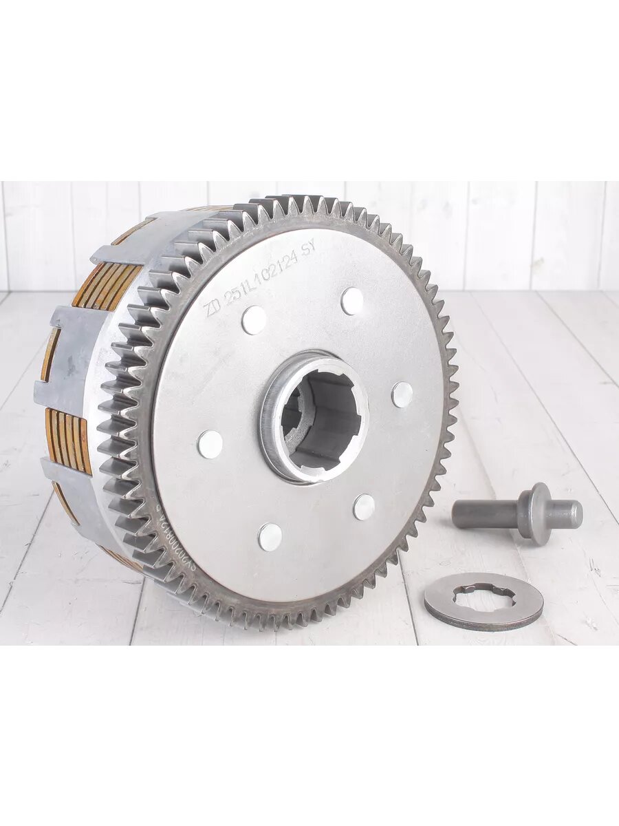 PitBikeClub Корзина сцепления ZS165/166FMM ZS172FMM-3A (CB250-F) ZS169MM (CB250-A) и др.