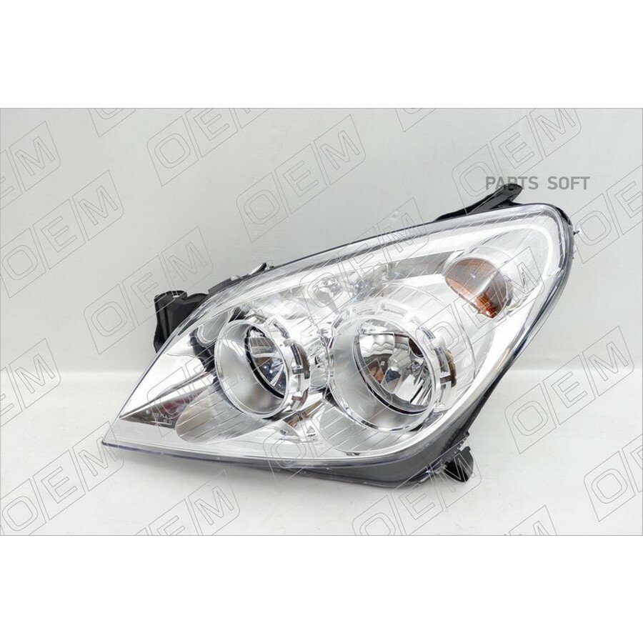 Фара левая Opel Astra H 2004-2014 галоген, светл от официального дистрибьютора, OEM, артикул OEM0280FL