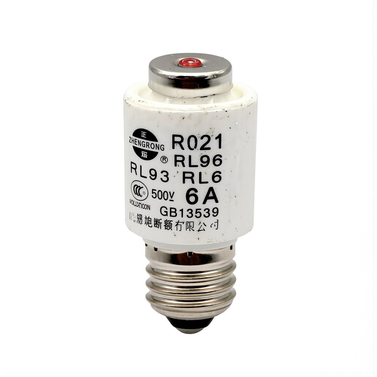 Защитная деталь электрической цепи плавкая вставка R021 10А 500В RL93 RL96 RL6 резьбовая сменная комплектующая