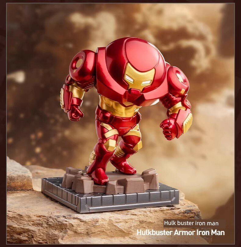 Фигурка Pop Mart Marvel Iron Man Chronicles Hulkbuster Armor Iron Man, Подтвержденная после вскрытия, оригинал