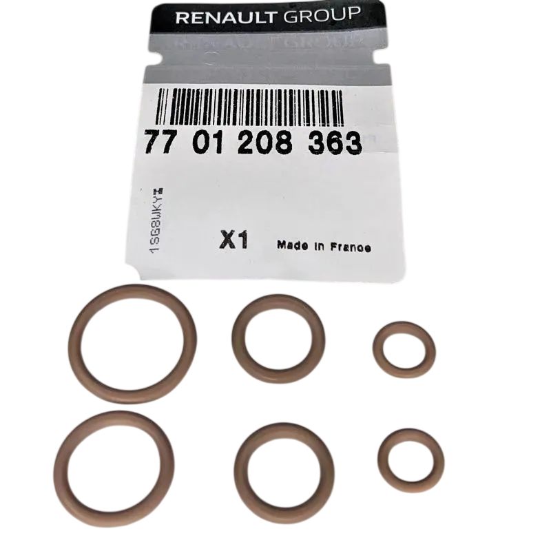 Комплект уплотнительных колец кондиционера Renault 7701208363 / 6шт