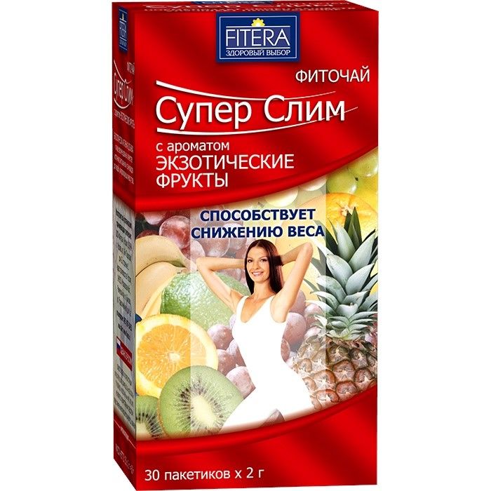 Фиточай супер слим экзот фрукты 2 гр 30 шт. пак