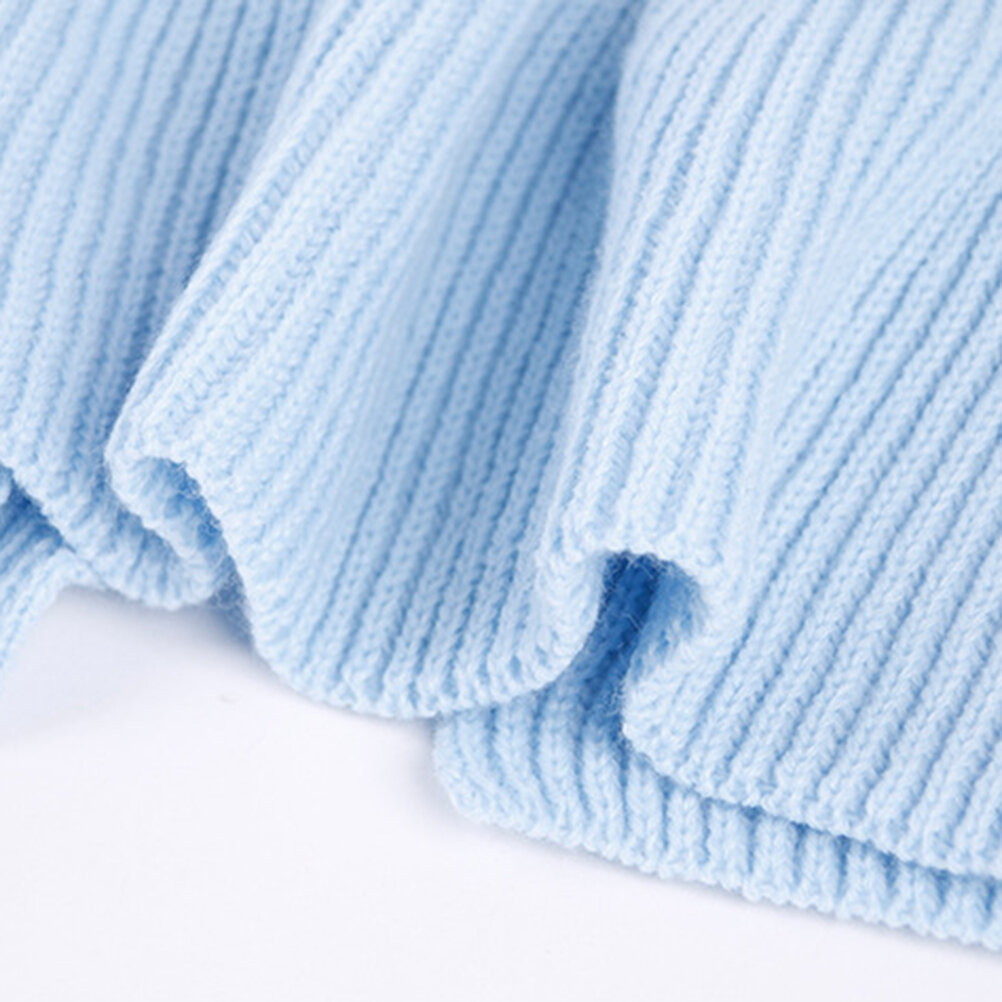 Сweater Для Собак И Кошек Осенне-Весенний 1Pc Удобная Одежда Для Щенков Синий Размер XXS