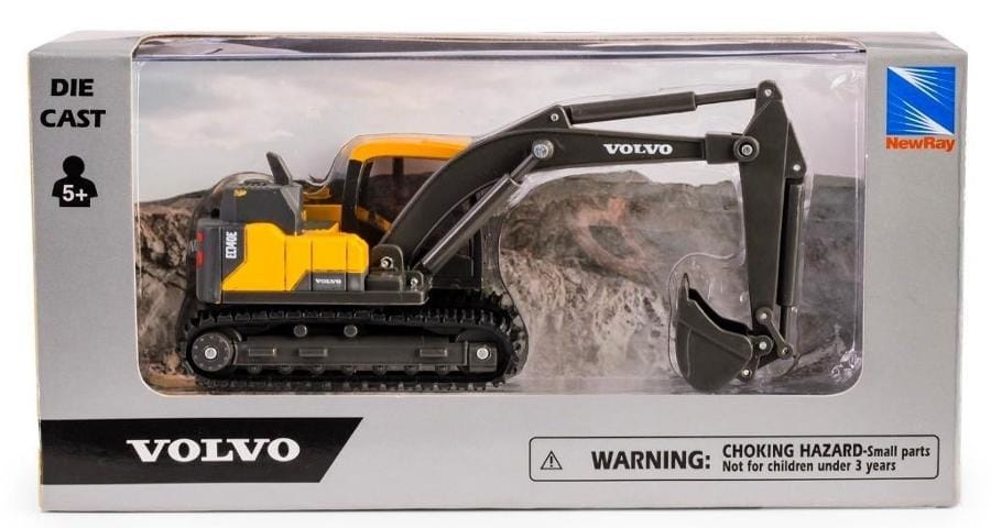 Игрушечная машинка Daffi Mini Volvo EC140E, оранжевый
