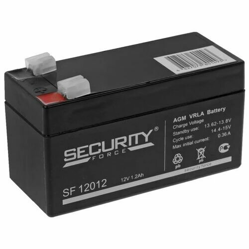 Аккумуляторная батарея Security Force 12В, 1.2Ач F1 (SF 12012)