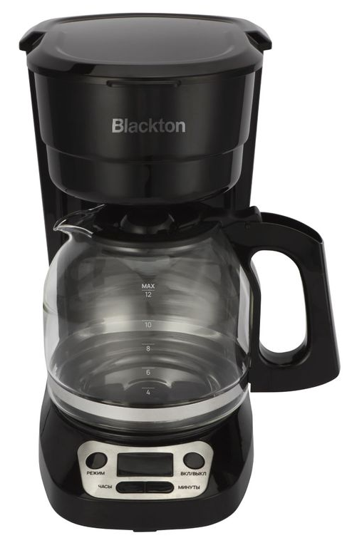 Кофеварка капельная электрическая Blackton / Блектон BT DCM103 кувшин из стекла, таймер, поддержание температуры, цвет черный, объем 1800мл, мощность 900Вт / техника для кухни
