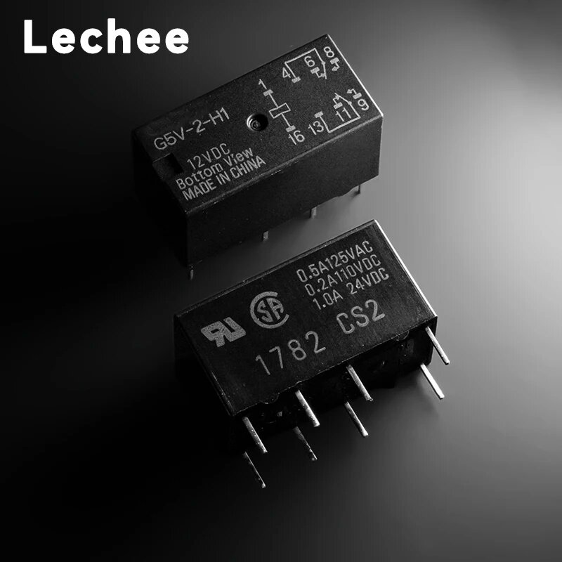Реле G5V-2-H1 12VDC, 2 шт.