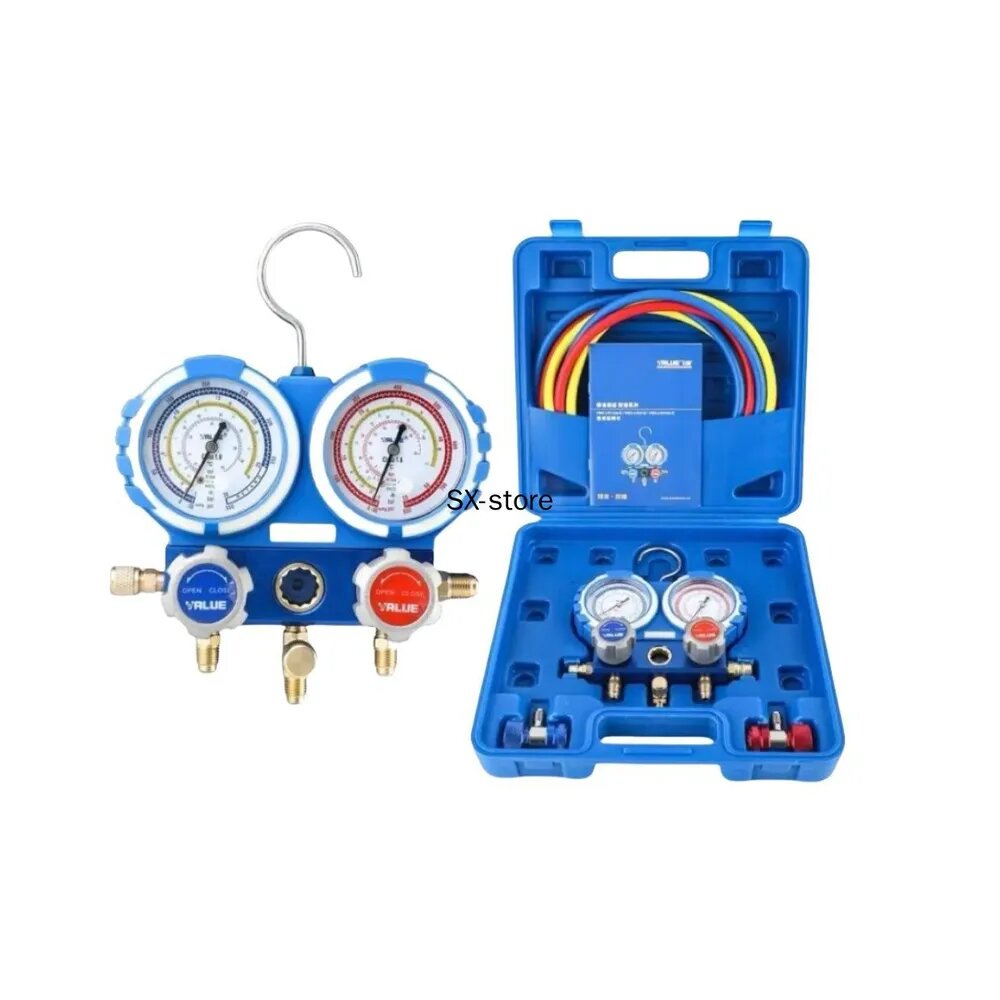 Манометрический коллектор Value VMG-2-R134A-B , применяемый R22, R134a, R404, R12