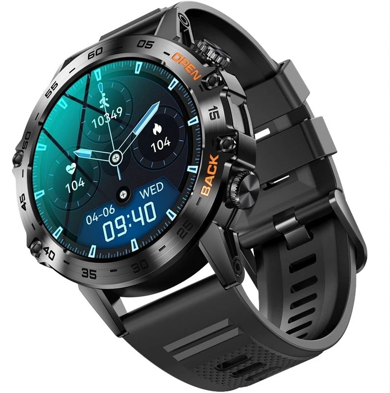 Смарт-часы MELANDA Steel, 1,39 дюйма, водостойкие, IP68 Bluetooth Вызов + спортивный фитнес-трекер монитор здоровья умные часы для Android IOS