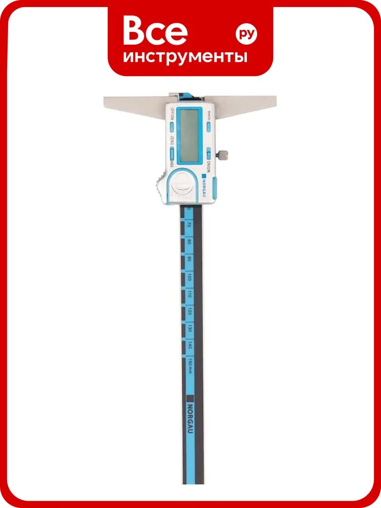 Штангенглубиномер цифровой NORGAU 0-150х150 NDD-H15AD Norgau 040224011