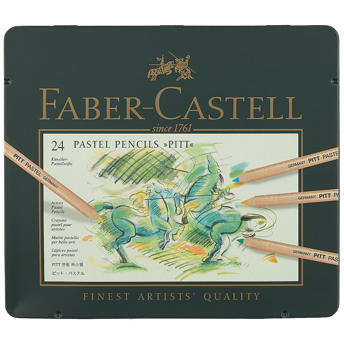 Карандаши пастельные «Pitt», 24 цвета, Faber-Castell