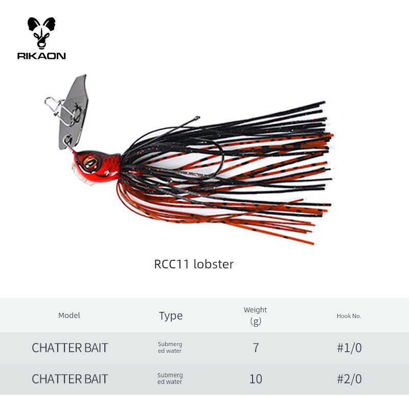 RIKAON Конкурентный JIG рыболовная приманка Креветка цвет 10г Подводная с юбкой для ловли щуки и лососевого леща