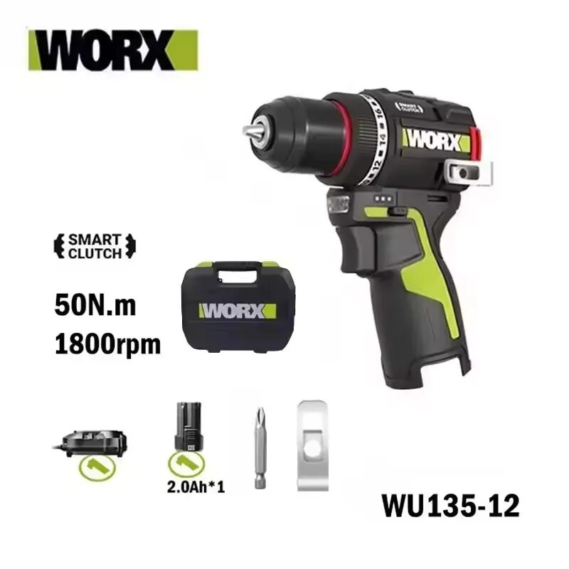 WORX WU131X аккумуляторная дрель 12В WU135-12