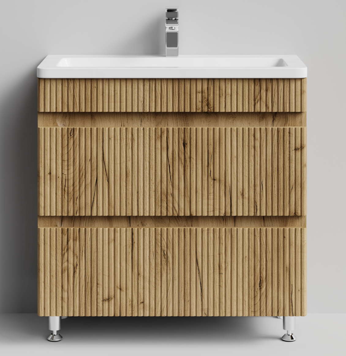 Тумба с раковиной Modules, Напольная, дуб тортуга, 80 см x 36см