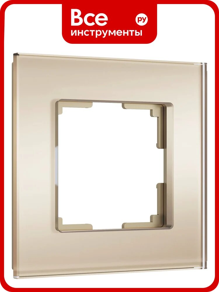 Рамка WERKEL на 1 пост senso (шампань, стекло soft-touch) a064576