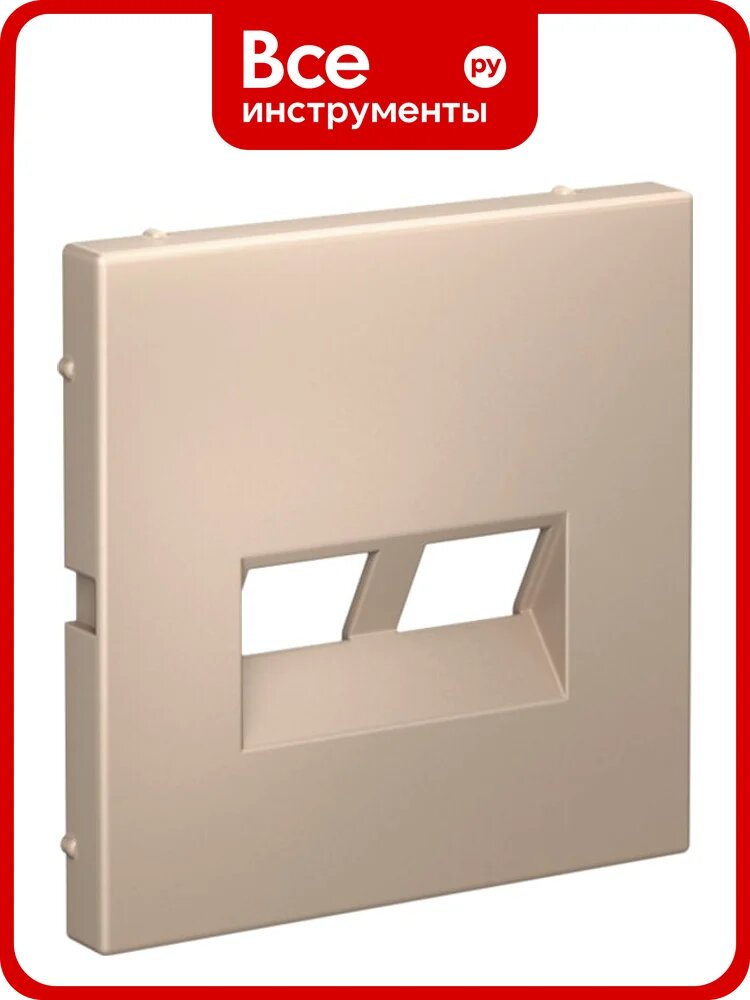 Накладка двойная для информационных функций типа Keystone Systeme Electric ARTGALLERY песочный GAL001290