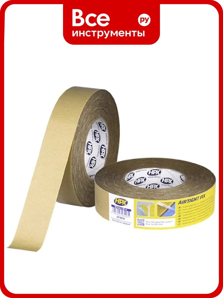 Лента двусторонняя клейкая для паробарьеров HPX AIRTIGHT FIX, 38 мм х 50 м, AF3850