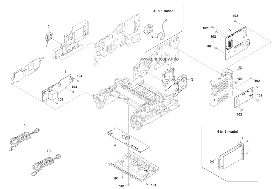 Плата сканера 302H994030 для Kyocera Mita FS-1024MFP/ FS-1028MFP/ FS-1128MFP
