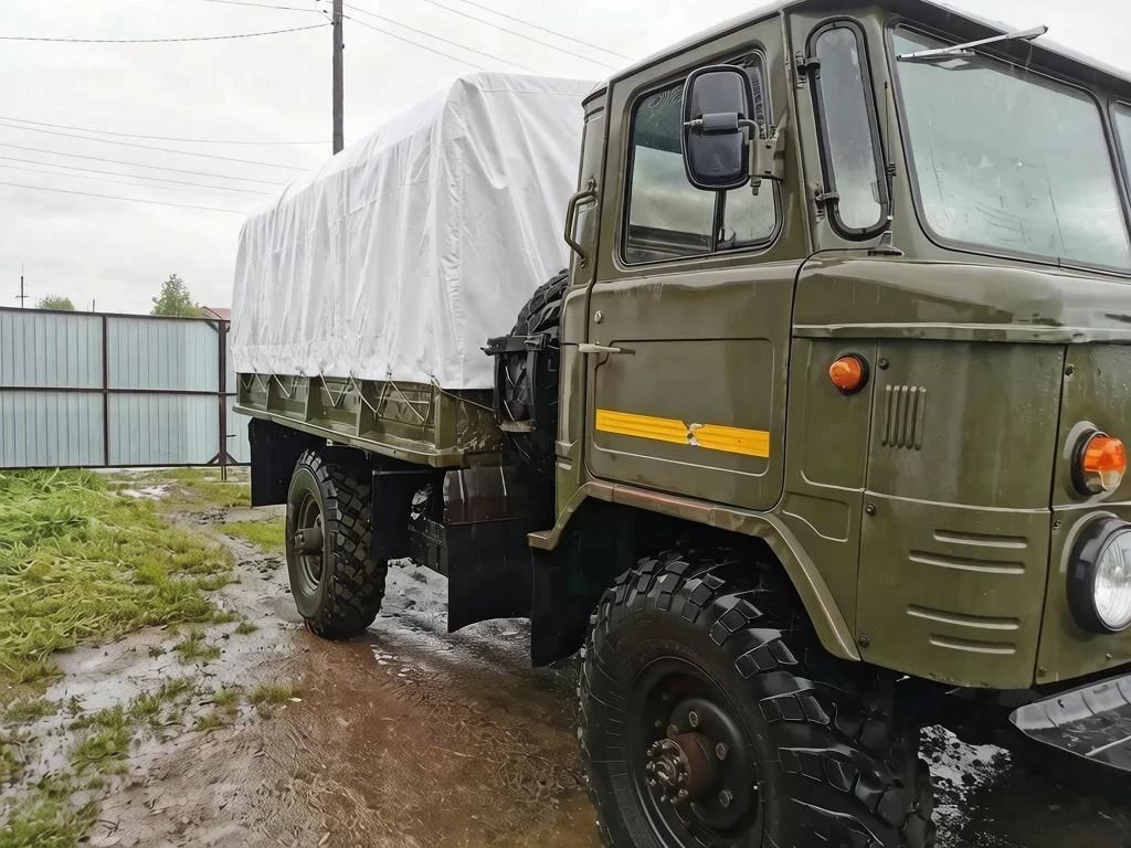 Тент для автомобиля ГАЗ 66 (Шишига) цвет Белый