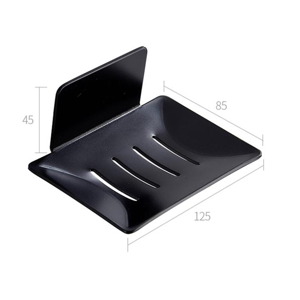 Подставка Для Мыла На Стену Без Дрели Черного Цвета 12.50X8.50X5.00Cm