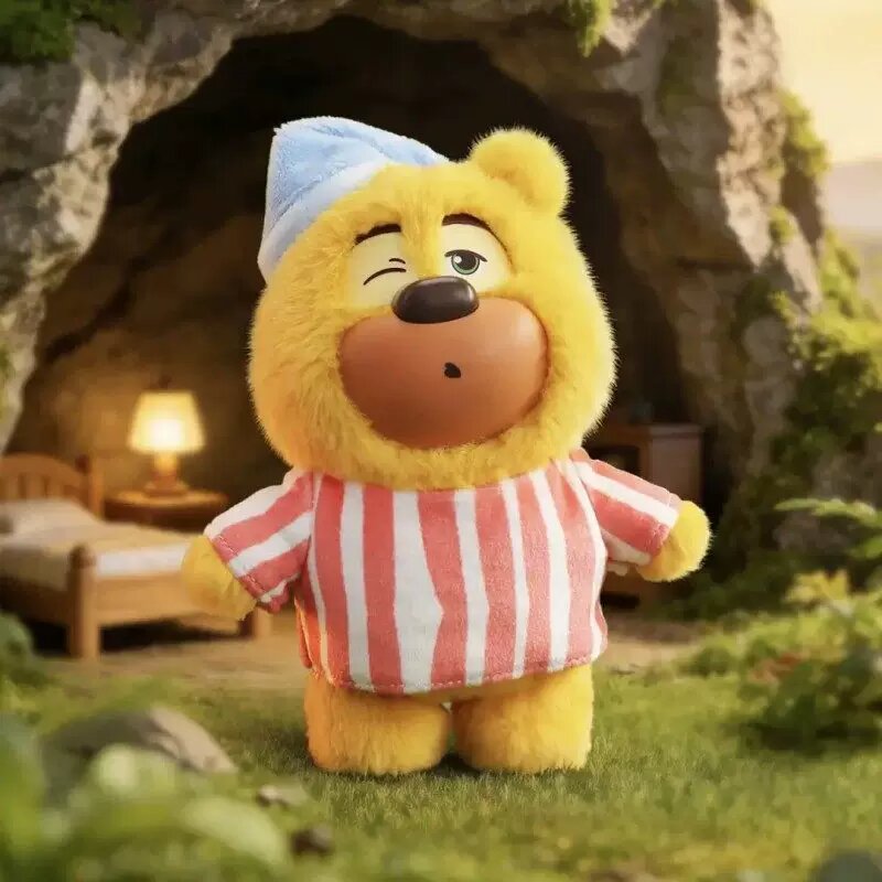 52TOYS Boonie Bears Fashion Week Плюшевый Ключен Блайнд Бокс Одна Штука Игрушка - Тема Доброе Утро Собачий Холм