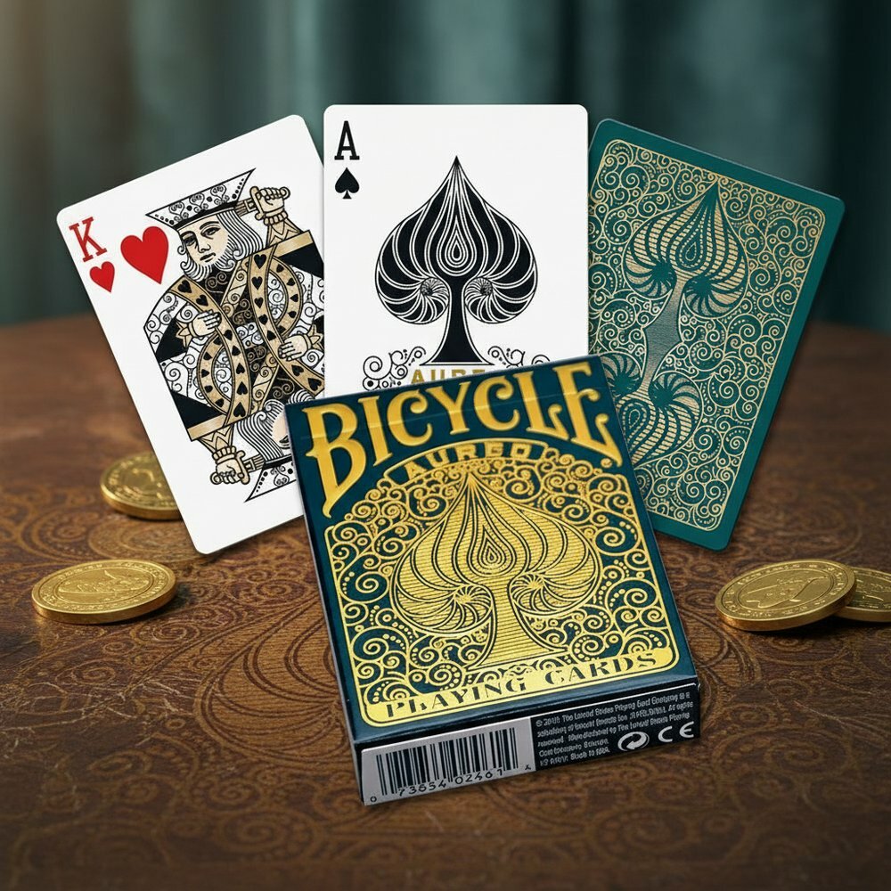 Карты пластиковые игральные "Bicycle Aureo" 62242 Bicycle, США